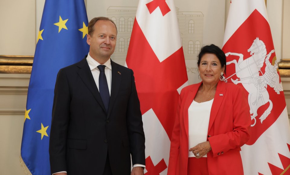 ელჩმა ვიტკაუსკასმა საქართველოს პრეზიდენტს რწმუნებათა სიგელები გადასცა