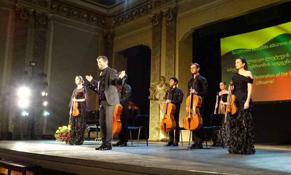 TBILISYJE IŠKILMINGAI PAMINĖTA VASARIO 16-OJI